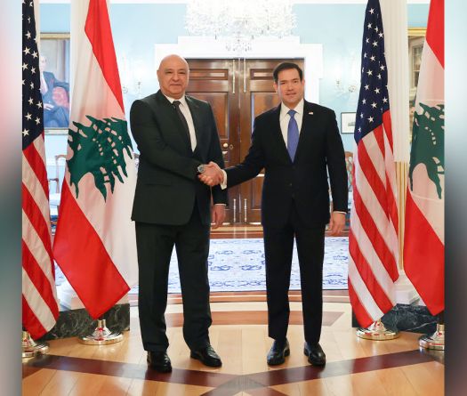 Rubio salue «le courage» du Liban lors de sa rencontre avec le président Aoun à Washington