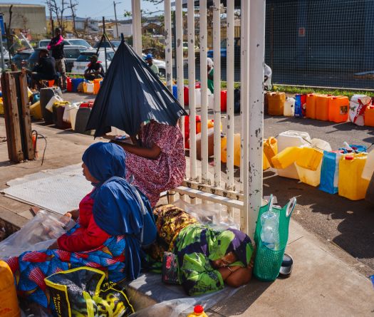 Mayotte: dans un centre d'hébergement, \