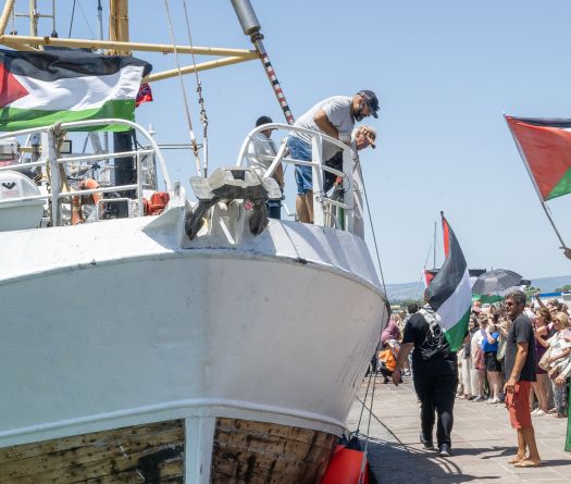 Arrivée en Israël du bateau de militants propalestiniens intercepté par l'armée