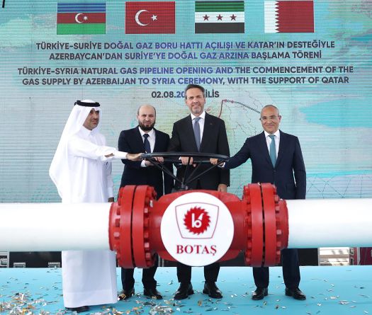 La Turquie commence à fournir du gaz azéri pour relancer la production d’électricité en Syrie