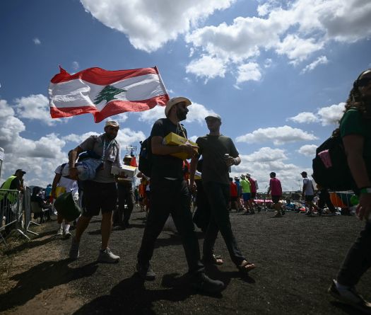 Début du rassemblement pour la veillée géante avec le pape