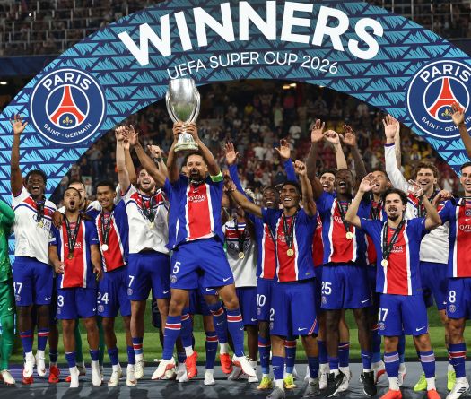 Foot: Le PSG lance sa saison en remportant la Supercoupe d'Europe contre Aston Villa (2-1)