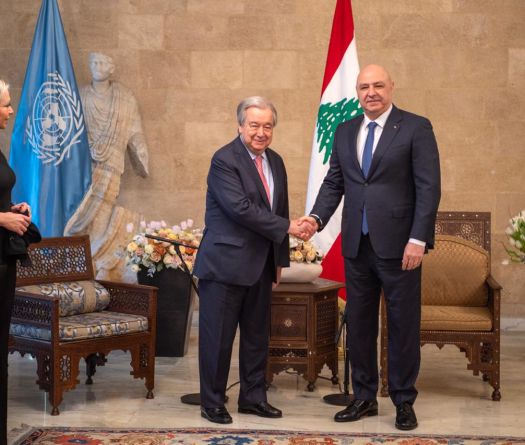 Guterres appelle à un renforcement des institutions et réitère le soutien international au redressement du Liban