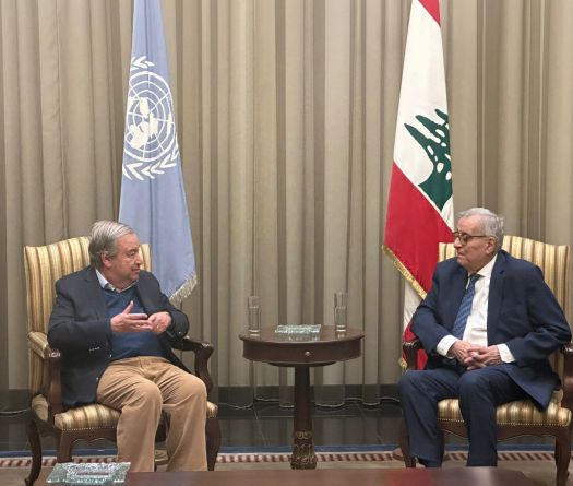 Antonio Guterres au Liban pour une visite de \