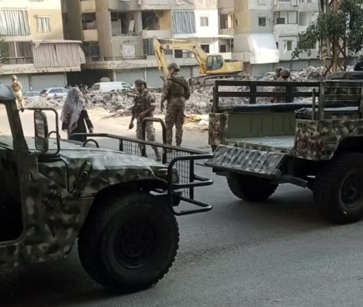 Inspection militaire à Mrayjé: l’armée examine un site ciblé par les frappes israéliennes