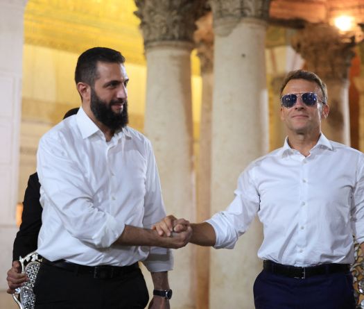 Syrie: explosion entendue à Damas, où Emmanuel Macron est en visite