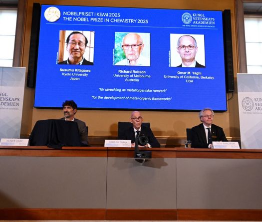 Le Nobel de chimie récompense un trio pour une nouvelle forme de structure moléculaire