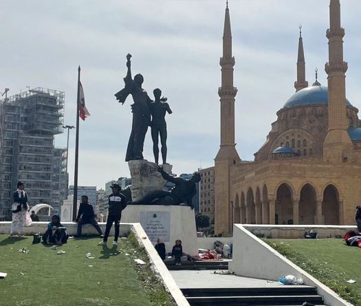 Place des Martyrs: l’exode de la banlieue sud de Beyrouth