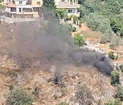 Liban-Sud: la chute d’un missile intercepteur provoque un incendie à Bint Jbeil