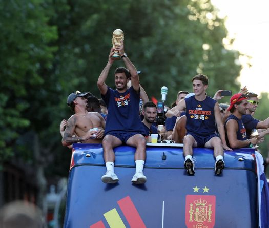 Madrid en liesse pour le sacre de la Roja