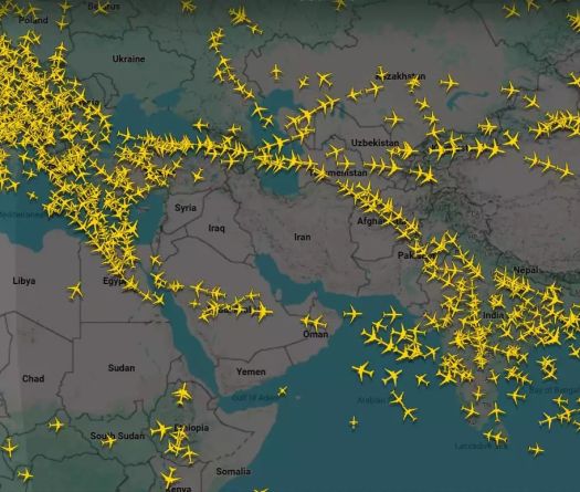 Le trafic aérien mondial paralysé par l’escalade