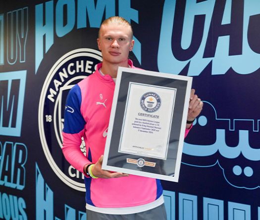 Haaland, la machine à buts désormais certifiée Guinness