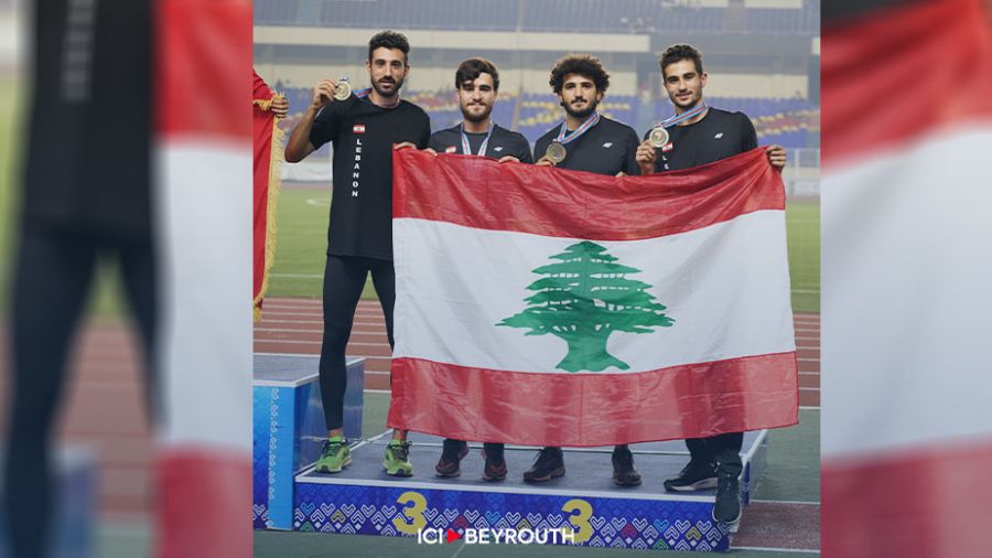 Kinshasa: médaille de bronze pour le Liban au relais 4x400m
