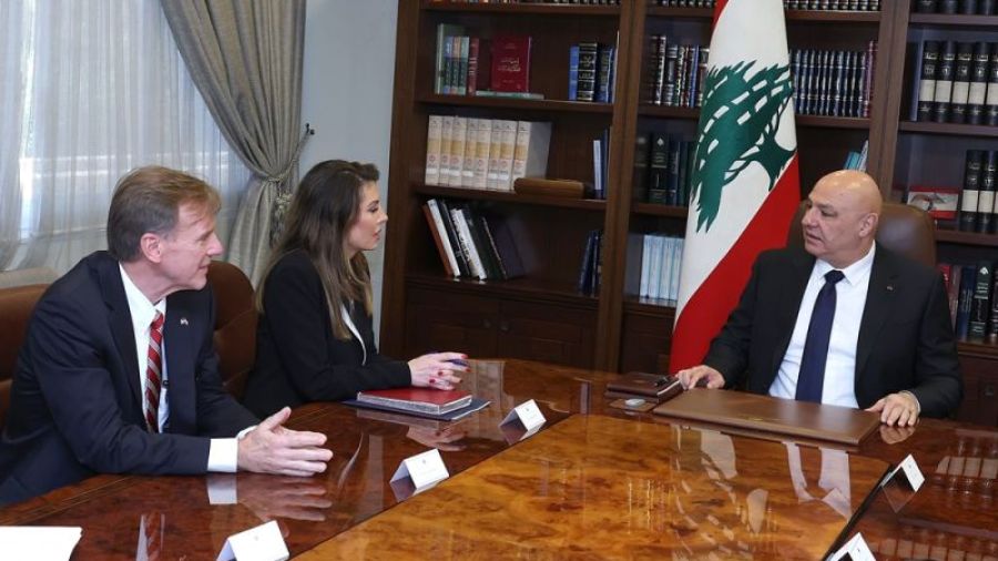 Aoun et Ortagus discutent du renforcement du cessez-le-feu