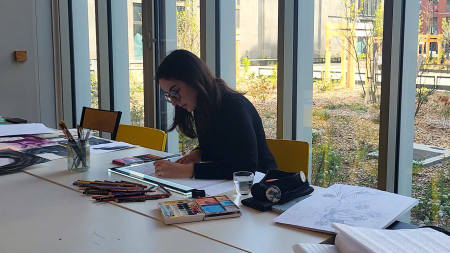 Le parcours d'une Libanaise à Toulouse pour étoffer son art