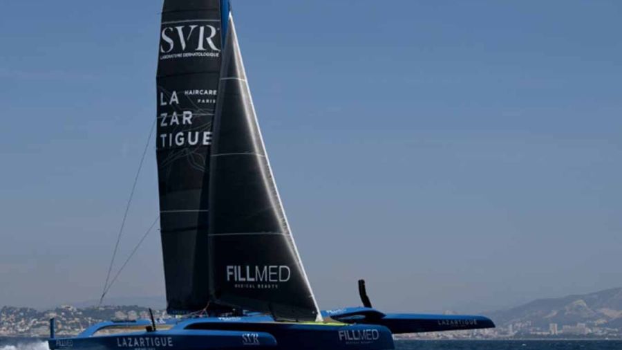 Voile: Gabart s'offre le record de la Méditerranée à bord de son bateau volant