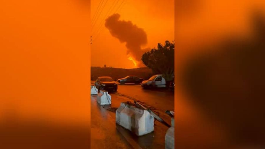 Série de frappes israéliennes dans le caza de Saïda en soirée