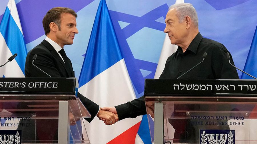 Les messages de Macron au Hezbollah et à l'Iran à partir de Tel Aviv