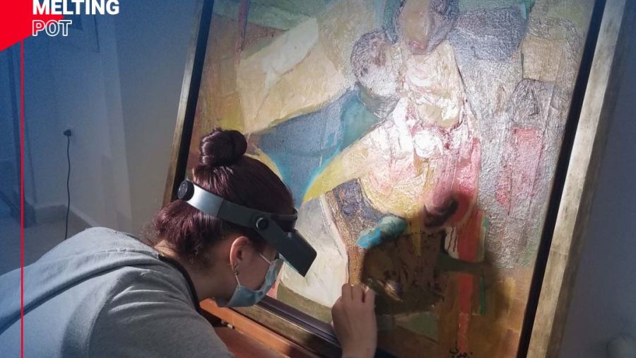 Li Beirut: restauration des œuvres artistiques endommagées le 4 août 2020
