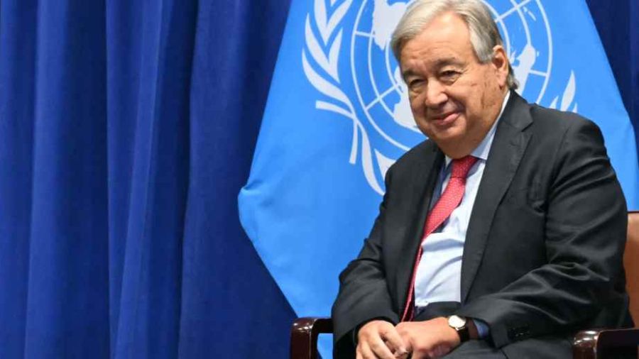 Le secrétaire général de l'ONU \