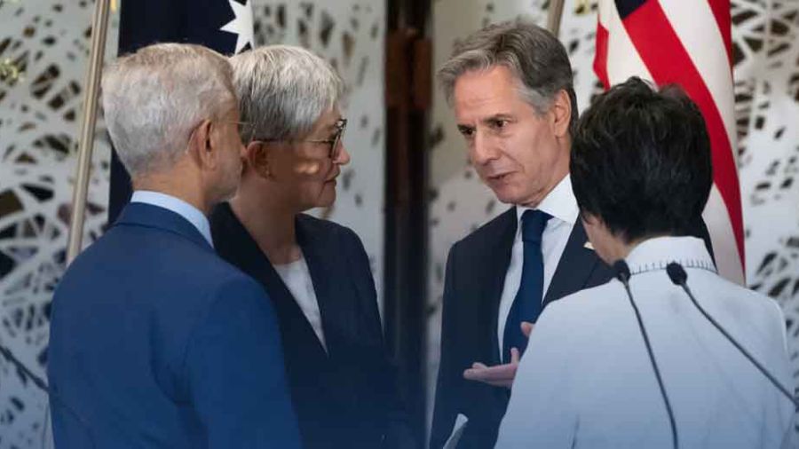Inquiétude du Quad sur la situation en mer de Chine méridionale
