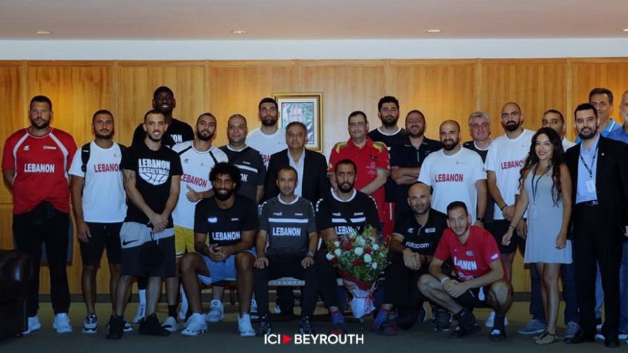 Retour triomphal de la sélection nationale de basket à Beyrouth