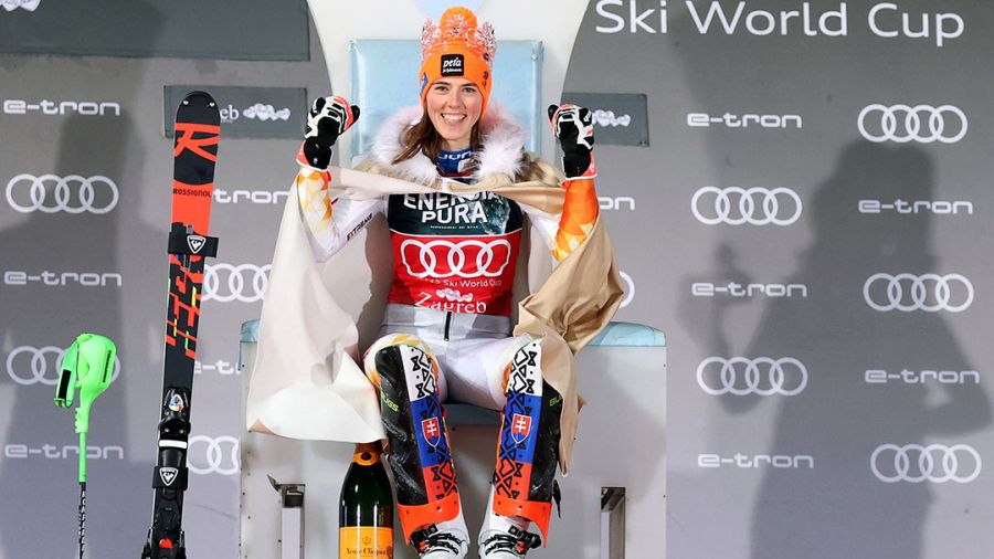 Ski alpin: Vlhova domine de nouveau Shiffrin à Zagreb