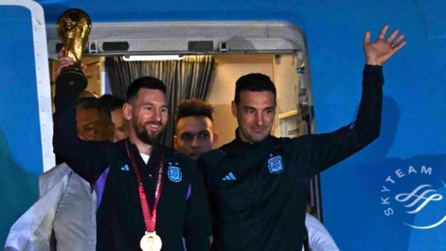 Les champions du monde argentins ont atterri à Buenos Aires
