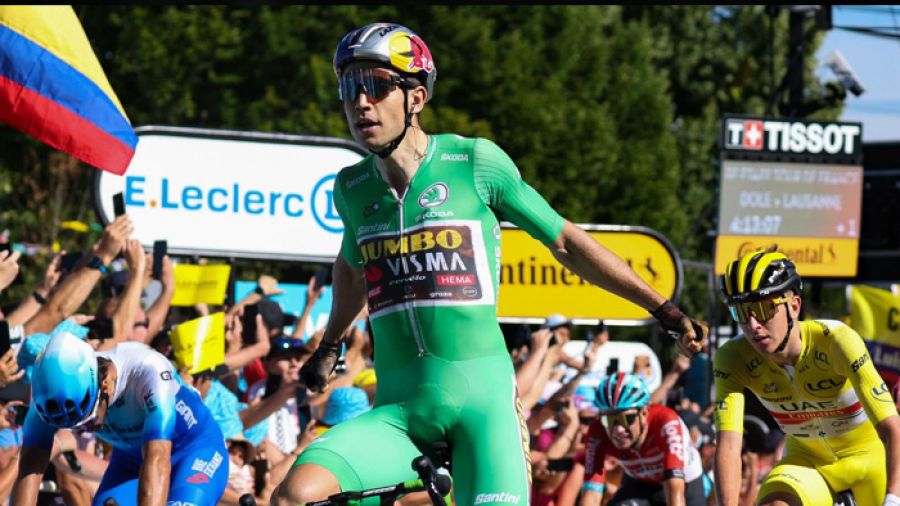 TDF: avantage van Aert dans le sprint