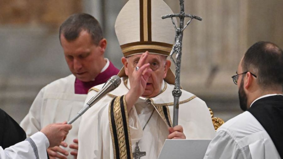 Le pape François : \