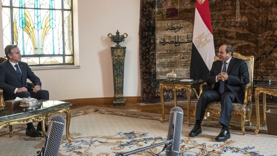 Blinken en visite au Caire: \