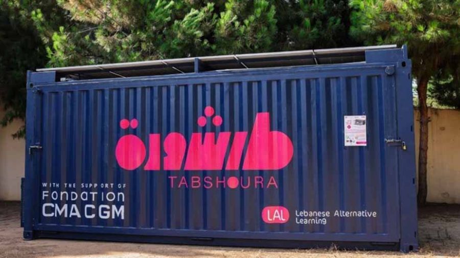 Un conteneur de CMA CGM transformé en espace éducatif mobile