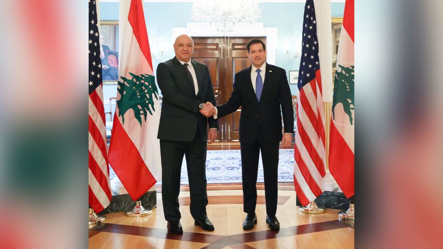 Rubio salue «le courage» du Liban lors de sa rencontre avec le président Aoun à Washington