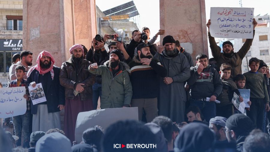 Manifestations contre les jihadistes en Syrie