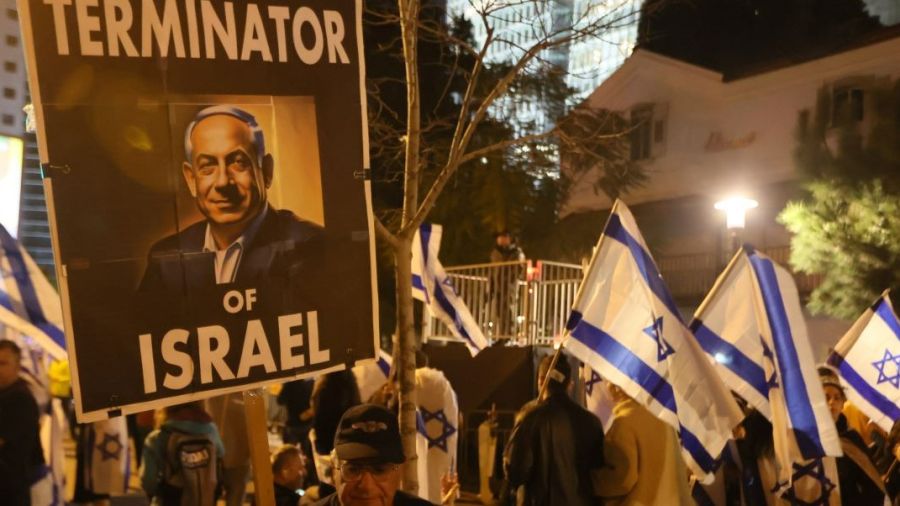 Nouvelle manifestation contre la réforme judiciaire de Netanyahu