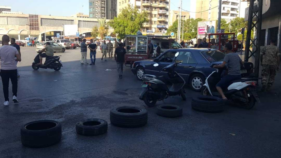 Route coupée à Bohsas (Tripoli)