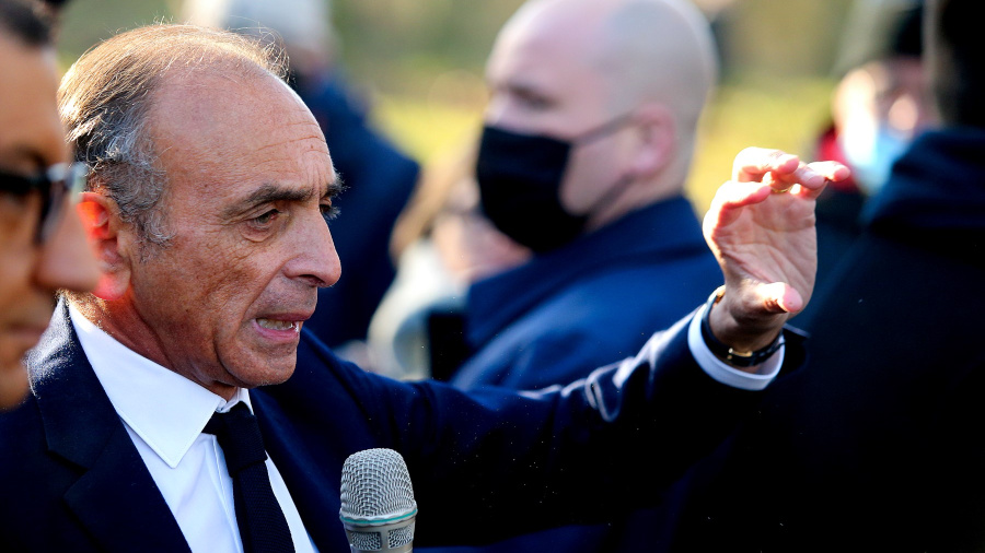 France: le candidat d'extrême droite Eric Zemmour condamné pour provocation à la haine