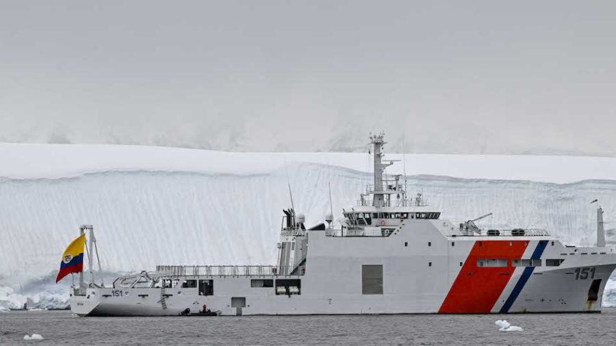 Réchauffement climatique: un navire colombien en mission en Antarctique