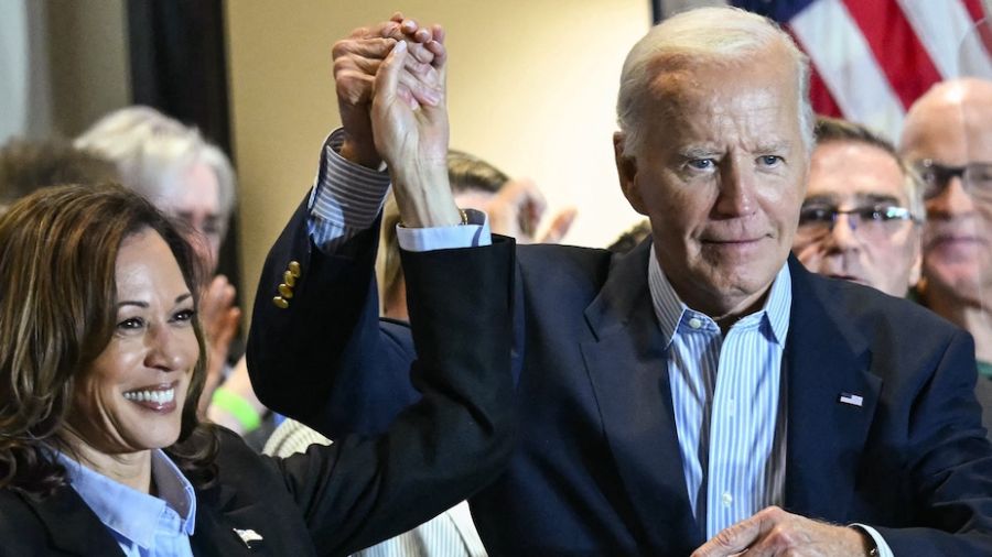 Joe Biden et Kamala Harris en campagne en Pennsylvanie