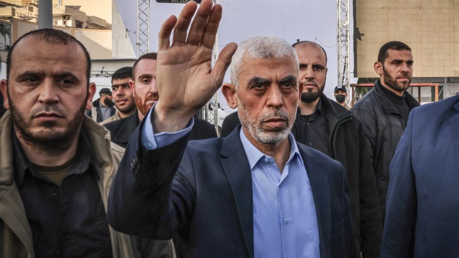 Le chef du Hamas Yahya Sinouar \