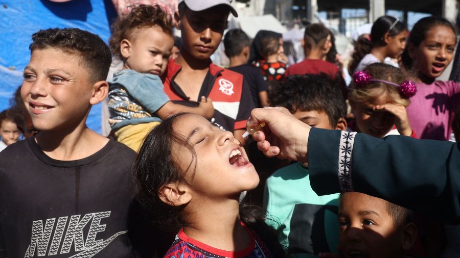 Vaccination polio suspendue à Gaza en raison des violences