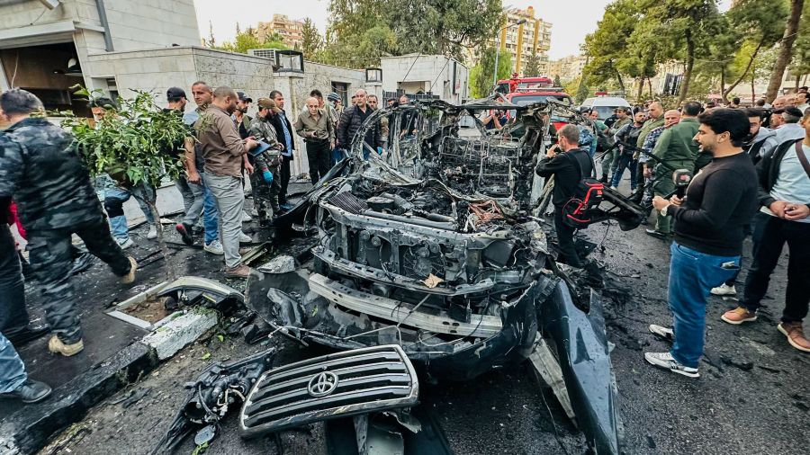 Explosion d'une voiture à Damas. Frappe israélienne présumée