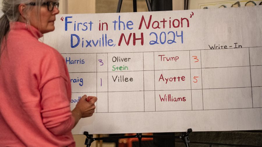 À minuit, Dixville Notch a lancé l'élection présidentielle
