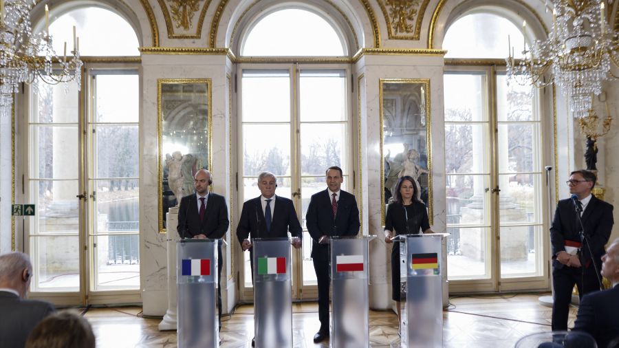 Cinq grands pays européens décidés à renforcer l'UE et l'aide à Kiev