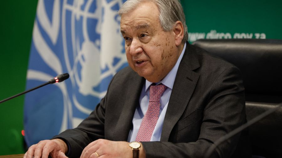 Le chef de l'ONU \