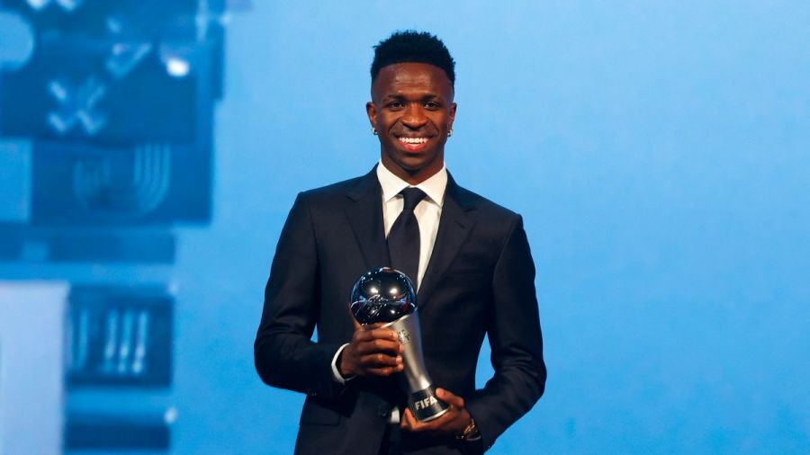 Foot: Vinicius sacré meilleur joueur Fifa de l'année, doublé pour Bonmati
