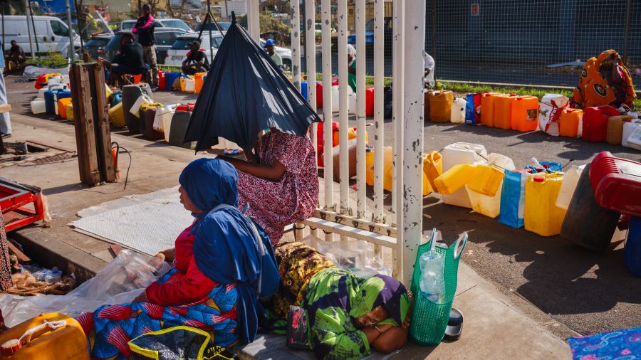 Mayotte: dans un centre d'hébergement, \