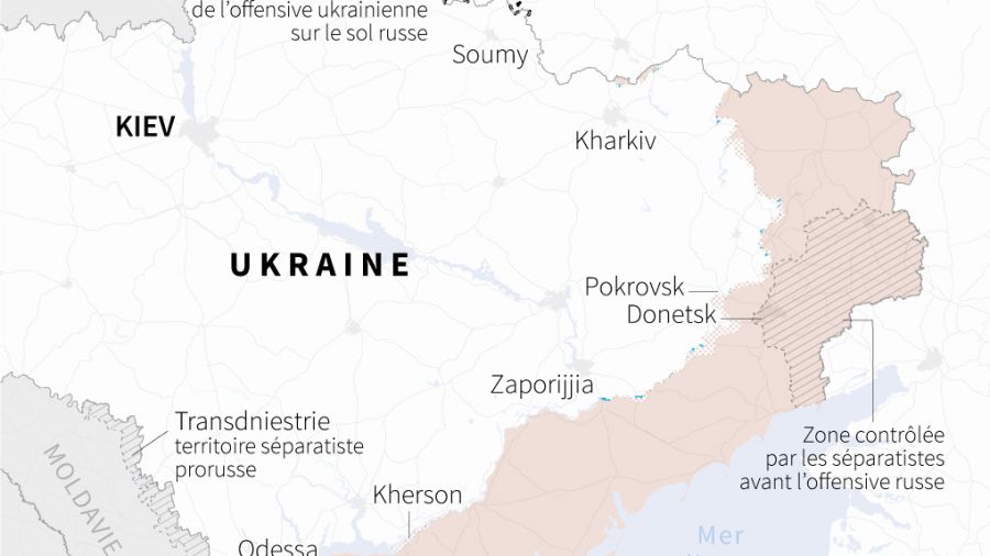 La Russie a gagné près de 4000 kilomètres carrés en Ukraine en 2024