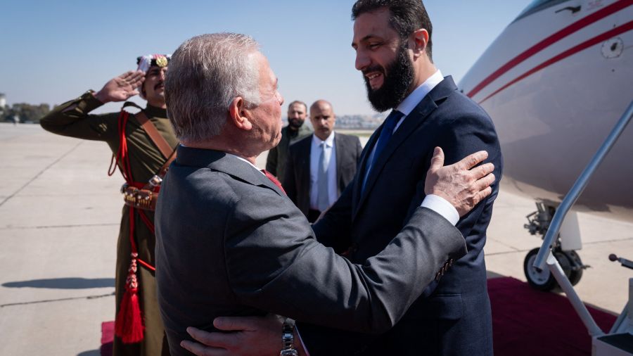 Le nouveau dirigeant syrien en visite en Jordanie