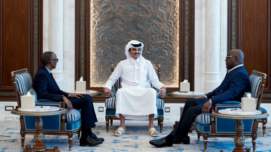 Est de la RDC: rencontre surprise Tshisekedi-Kagame à Doha, un cessez-le feu évoqué